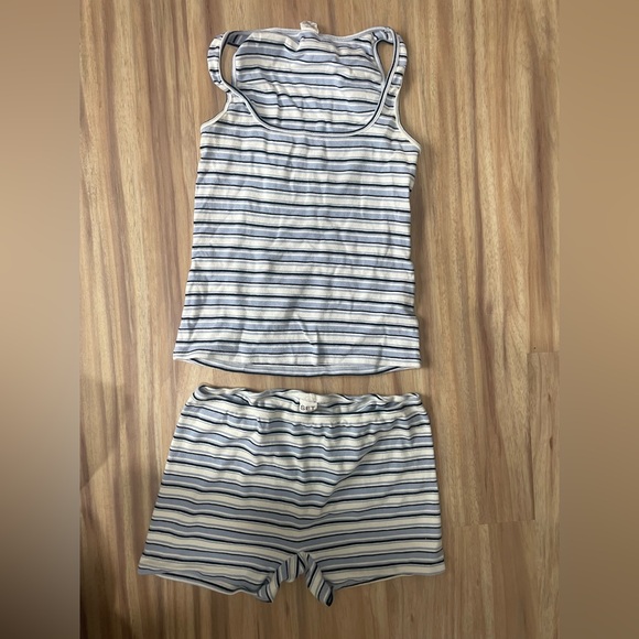 SET Active Tops - SET Active Striped Tops in Blue and Red